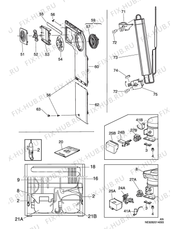 Взрыв-схема холодильника Privileg 6061493_8065 - Схема узла C10 Cold, users manual