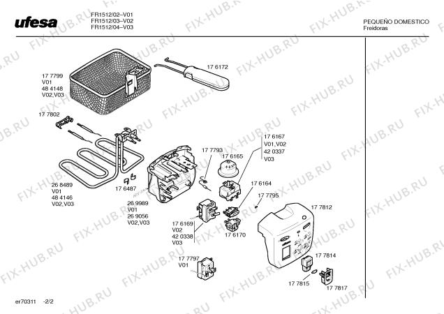 Схема №1 TFB1002 с изображением Рамка для тостера (фритюрницы) Bosch 00177817