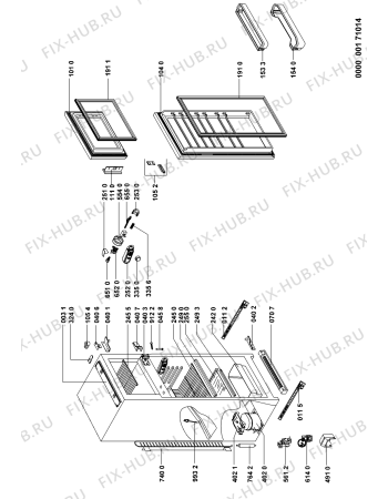 Схема №1 ART 380/A+ с изображением Всякое для холодильника Whirlpool 481231039156