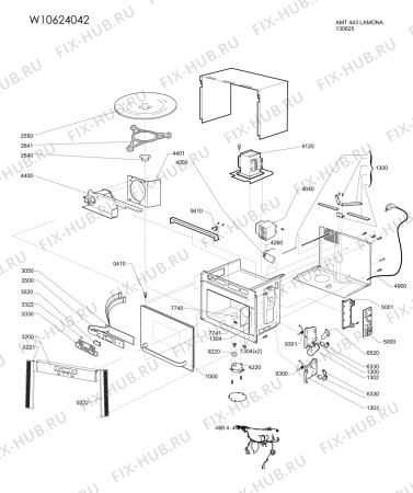 Схема №1 HJA7030 (F090953) с изображением Инструкция по эксплуатации для микроволновой печи Indesit C00366302