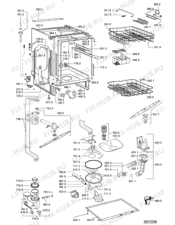 Схема №1 ADG7690 (F092044) с изображением Другое для электропосудомоечной машины Indesit C00342662
