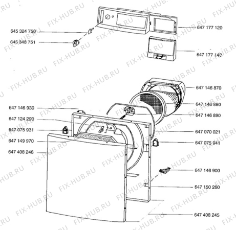 Взрыв-схема стиральной машины Aeg L33600 - Схема узла Door 003