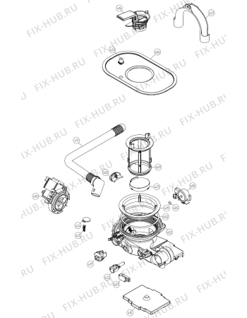 Взрыв-схема посудомоечной машины Gorenje GDV651X (316948, DW70.3) - Схема узла 04