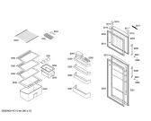 Схема №1 KDV32X73 с изображением Дверь морозильной камеры для холодильника Bosch 00683601