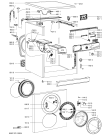 Схема №1 AWO/D 61205 с изображением Модуль (плата) для стиралки Whirlpool 481075161546