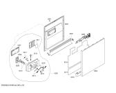 Схема №1 SHU43C05UC Bosch с изображением Внешняя дверь для посудомоечной машины Bosch 00680002
