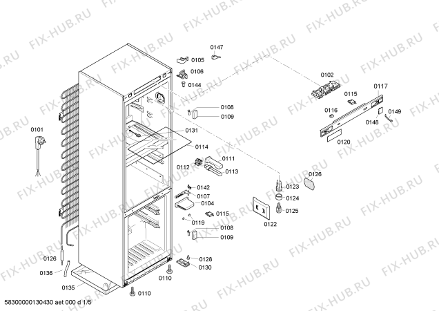 Схема №1 KG39FP90 с изображением Панель управления для холодильника Siemens 00666249