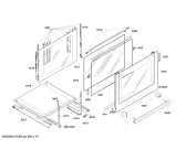 Схема №1 HLN653421F с изображением Стеклокерамика для духового шкафа Bosch 00684164