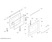 Схема №1 U14M42S0GB с изображением Фронтальное стекло для плиты (духовки) Bosch 00683432