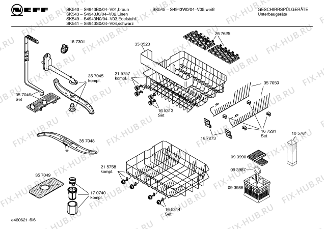 Схема №1 S4943J1 SK543A с изображением Кнопка для электропосудомоечной машины Bosch 00174638