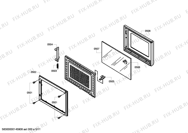 Схема №1 PODM301 с изображением Интерфейс для духового шкафа Bosch 00681218