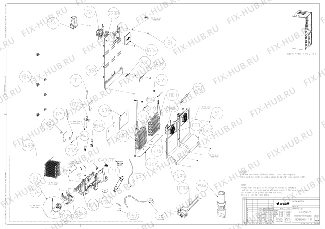 Взрыв-схема холодильника Beko GNE134751X (7269948783) - OUTER_COOLING_MONTAGE_PACKAGE_ASSY