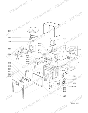 Схема №1 MA3511EUU/A с изображением Дверь для микроволновки Whirlpool 480120101847