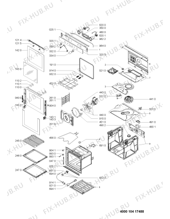 Схема №1 AKZ 244/NB с изображением Микромодуль для электропечи Whirlpool 481010396089