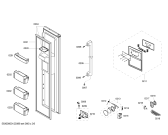 Схема №1 K3970X6 с изображением Панель для холодильной камеры Bosch 00662597