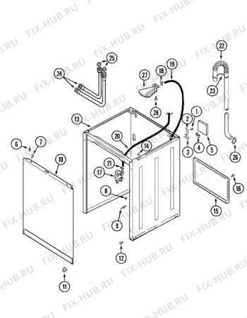 Схема №1 AAV2200AGW (F092088) с изображением Изоляция для посудомоечной машины Indesit C00373851