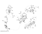 Схема №1 SHE44C06UC Bosch с изображением Регулировочный узел для посудомоечной машины Bosch 00444815