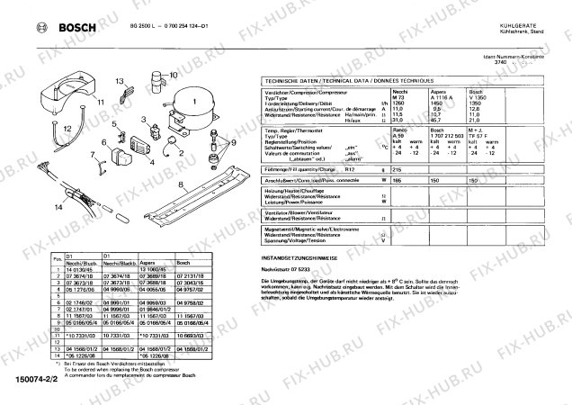 Схема №1 0701154738 KS1500L с изображением Ручка для холодильной камеры Bosch 00080262