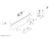 Схема №1 SMS57E12EU с изображением Передняя панель для посудомойки Bosch 00704815