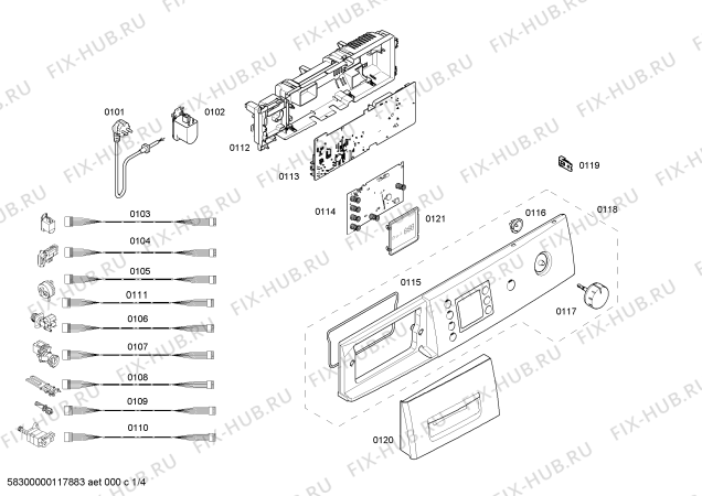 Схема №1 WAE20411TR с изображением Силовой модуль для стиралки Bosch 00665697