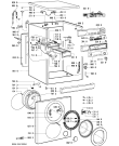 Схема №1 WA EUROPA с изображением Блок управления для стиральной машины Whirlpool 481221478737