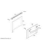 Схема №1 3HDS530X h.ba.ind.mltf.inx.pta_cr.worktop.touch с изображением Передняя часть корпуса для плиты (духовки) Bosch 00664941