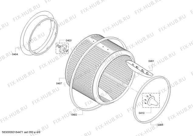 Схема №1 WT48Y773NL iQ800 SelfCleaning Condenser с изображением Силовой модуль запрограммированный для сушилки Siemens 00634724