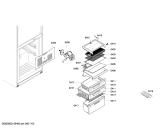 Схема №1 KGF79E92 с изображением Дверь морозильной камеры для холодильника Bosch 00680714