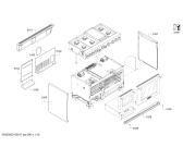 Схема №1 PRD48JDSGC с изображением Крепежный набор для плиты (духовки) Bosch 00658163