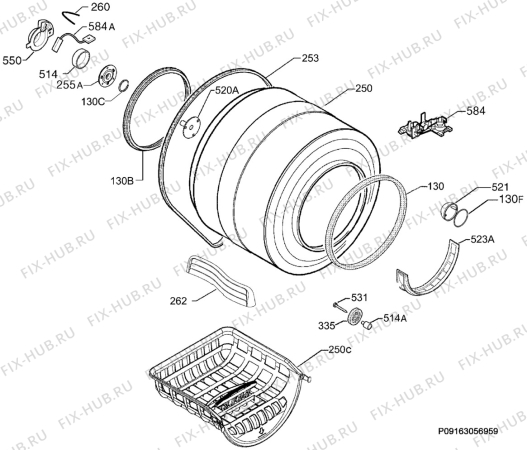 Взрыв-схема сушильной машины Zanker BKX8081.7 - Схема узла Functional parts 267