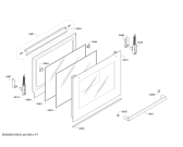 Схема №1 HCE857921F с изображением Стеклокерамика для электропечи Bosch 00711044