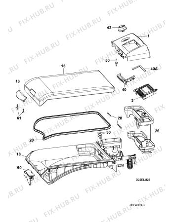 Взрыв-схема стиральной машины Electrolux EWTS13931W - Схема узла Command panel 037