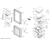 Схема №1 KGE49AW40 с изображением Выдвижной ящик для холодильника Bosch 00707349