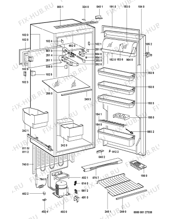 Схема №1 1 FSI-225 с изображением Сосуд для холодильной камеры Whirlpool 481246088239
