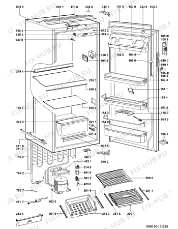 Схема №1 KRLB 1211 с изображением Дверка для холодильника Whirlpool 480131100289