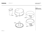 Схема №1 MCM2510 с изображением Крышка для кухонного измельчителя Siemens 00088970
