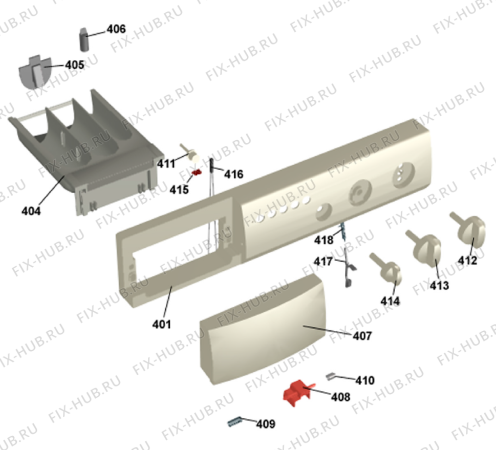 Взрыв-схема стиральной машины Gorenje W6221 UK   -White (900003262, WM44AUK) - Схема узла 04