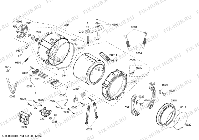 Схема №1 WFMC3301UC Nexxt 500 Series с изображением Модуль управления для стиралки Bosch 00665360