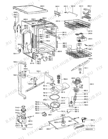 Схема №1 GSFP SYMPHONY ACT с изображением Панель для посудомоечной машины Whirlpool 481245373007