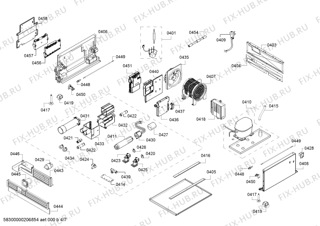 Схема №1 FID18P30 с изображением Изоляция для холодильника Bosch 00664223