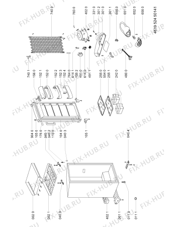 Схема №1 ARC 1570 с изображением Термостат для холодильника Whirlpool 481228238138