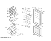 Схема №1 KGV39VW13R Bosch с изображением Дверь для холодильника Bosch 00249547