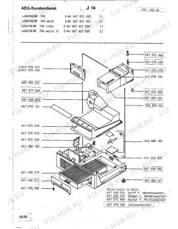 Взрыв-схема стиральной машины Aeg LTH740 - Схема узла Section3