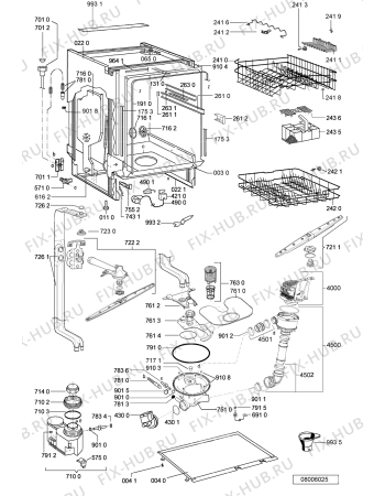 Схема №1 ADP 4451 с изображением Блок управления для посудомойки Whirlpool 481221838757