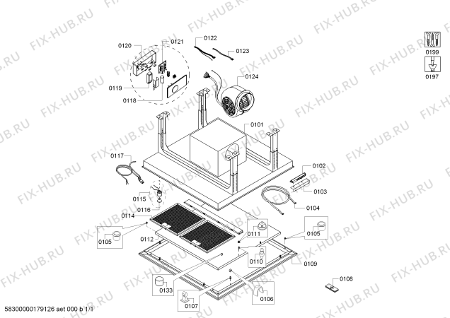 Схема №1 DID09T855 Bosch с изображением Крышка для вентиляции Siemens 00771661