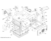 Схема №1 HBC86P763 с изображением Ремкомплект для плиты (духовки) Bosch 00704189