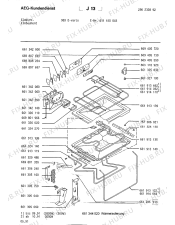 Взрыв-схема плиты (духовки) Aeg 983 E VARIO - Схема узла Section4