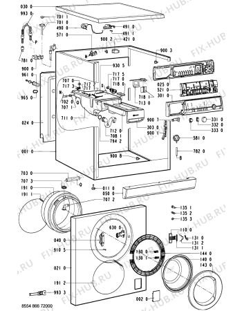 Схема №1 BREMEN 1300 с изображением Всякое для стиралки Whirlpool 481221479499