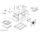 Схема №1 HCE854821 с изображением Фронтальное стекло для плиты (духовки) Bosch 00685234