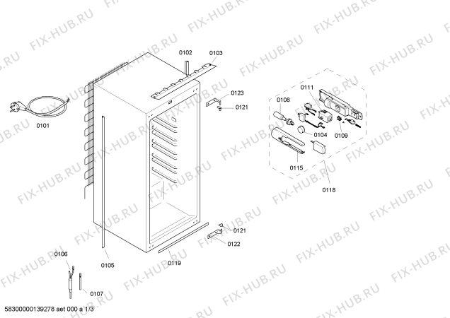 Схема №1 KI18RV60 с изображением Контейнер для конденсата для холодильника Bosch 00676405